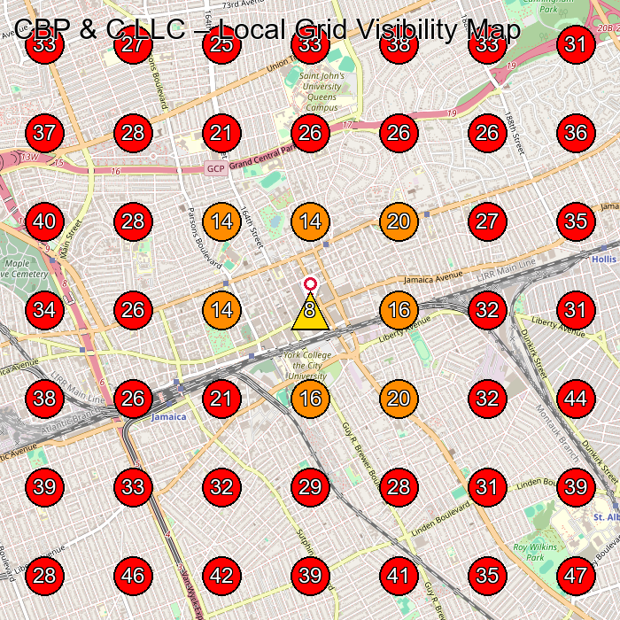 CBP & C LLC GeoGrid visibility map for House Cleaning Service in None